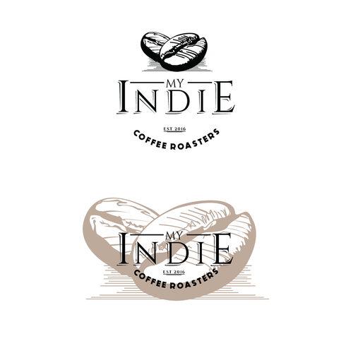 Old-fashioned design with the title 'Vintage logo for a coffee shop'