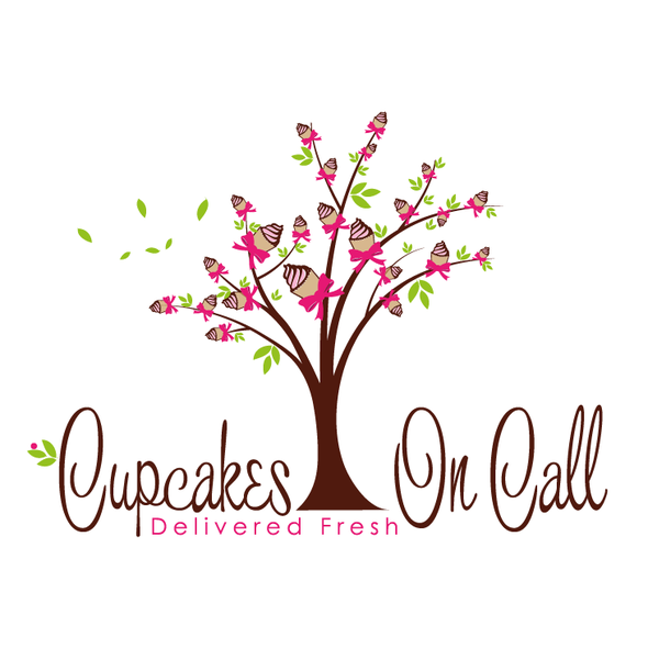 Cupcake design with the title 'whimsical cute cupcake tree '