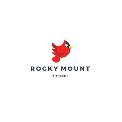 Cardinal logo with the title 'Rocky Mount Event Center'