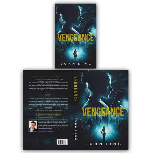 Crime book cover with the title 'Vengeance'