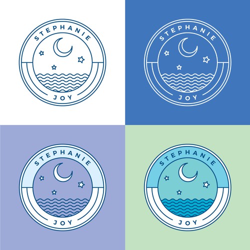 Zodiac logo with the title 'Feminine Personal Logo'