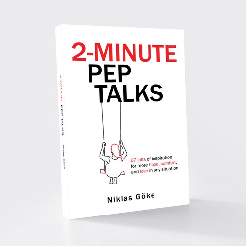 Inspirational book cover with the title '2-Minute Pep Talks'