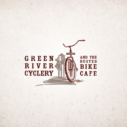 Cycle design with the title 'logo design for bike cafe'