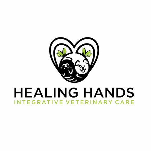 Yin-yang logo with the title 'Healing Hands Integrative Veterinary Care'