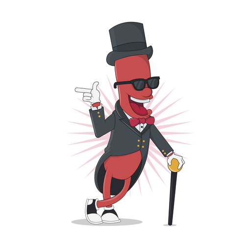 Hot dog design with the title ' hot dog'