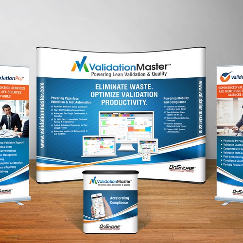 Backdrop design with the title 'tradeshow'