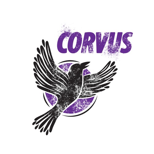 Raven logo with the title 'Corvus'