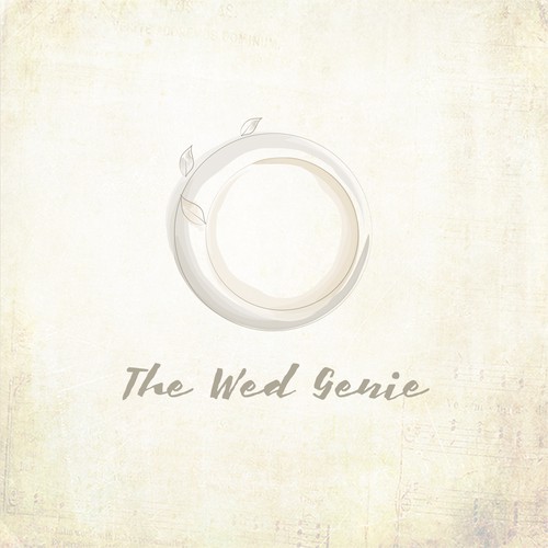 Wedding logo with the title 'Romantic logo for wedding services'