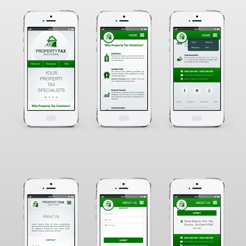 Mobile app website with the title 'Website - Mainly for Mobile Usage'