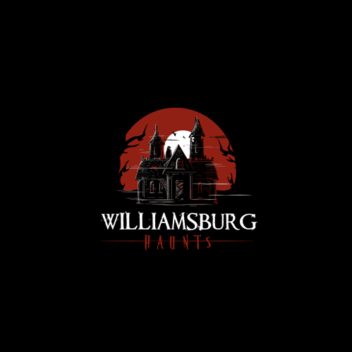 Halloween design with the title 'Logo for Williamsburg Haunts'