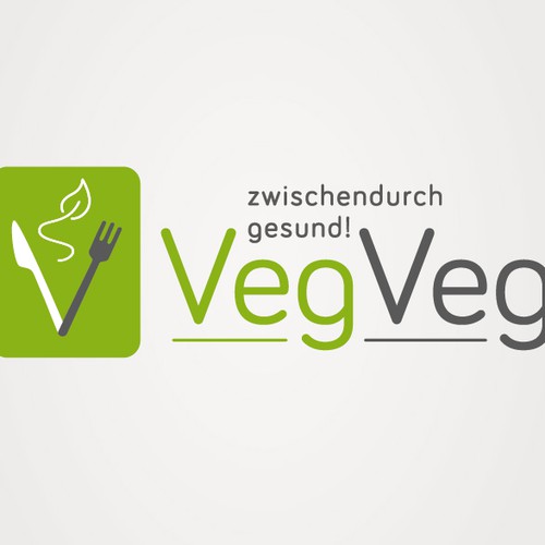 Vegetarian logo with the title 'Create a great design for our new vegan fast food-restaurant, please!'