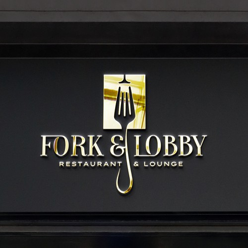 Exclusive logo with the title 'Modern Lobby Restaurant Logo '