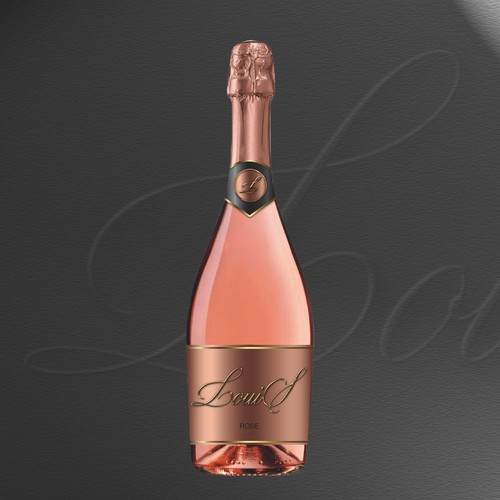 Eye-catching label with the title 'Labels for sparkling wine'