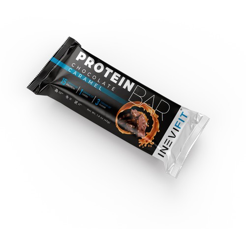Chocolate packaging with the title 'Protein Bar packaging design'
