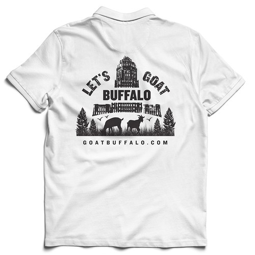 Buffalo design with the title 'I love your "Goat-tee!"'