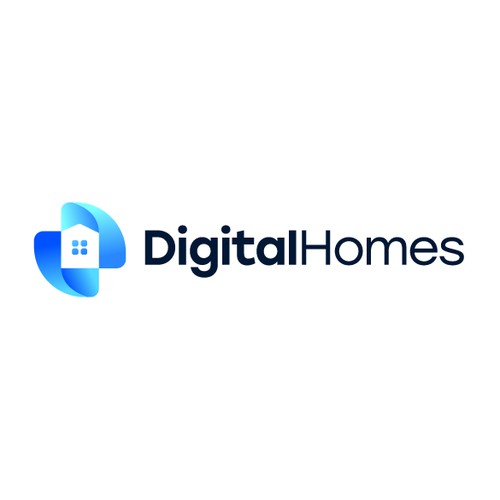 Design with the title 'Digital Homes Logo'