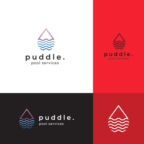 Hydro logo with the title 'Puddle - Pool Service'