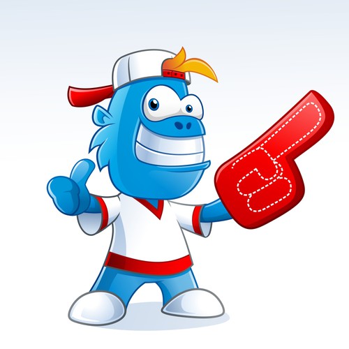 Monster artwork with the title 'Happy monster'