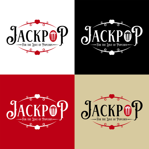Popcorn logo with the title 'JackPop For The Love of Popcorn'