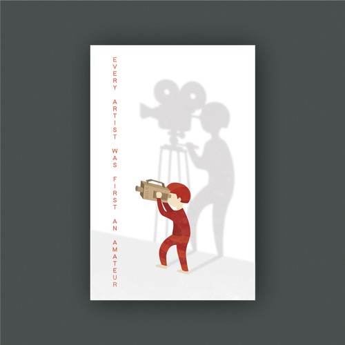 Film artwork with the title 'the amateur artist'