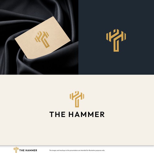 Hammer design with the title 'Concept Logo The Hammer'