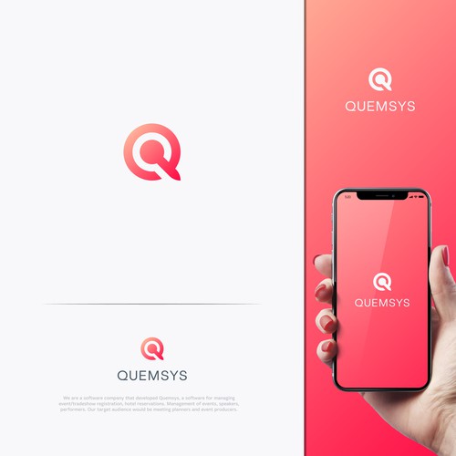 Q design with the title 'Quemsys'