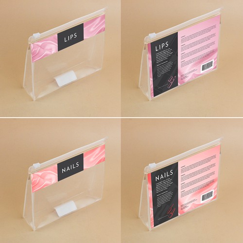 Lipstick design with the title 'packaging design for cosmetic bag'