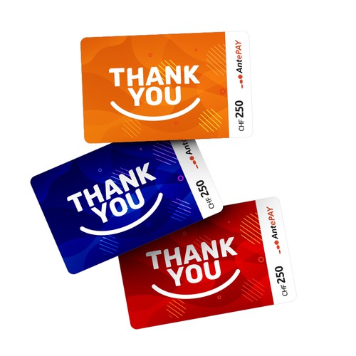 Gift card design with the title 'Gift Card Designs'