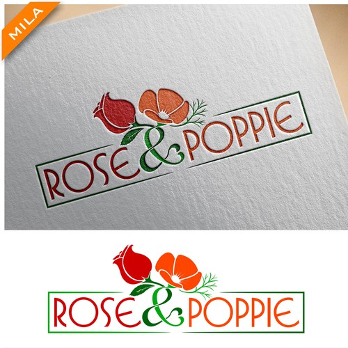 Rose brand with the title 'Logo Rose and Poppie'