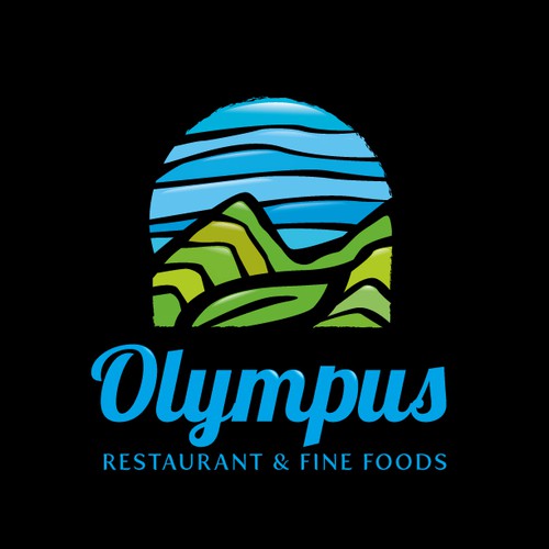 Upscale logo with the title 'Logo for Olympus Restaurant'