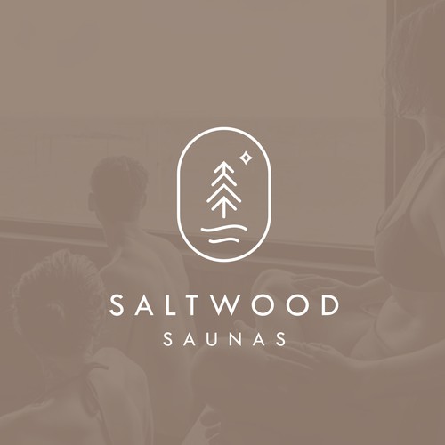 Refined design with the title 'Saltwood Saunas Logo Design'