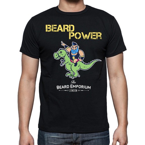 Hero artwork with the title 'Strongman character design creation for The Beard Emporium.com'