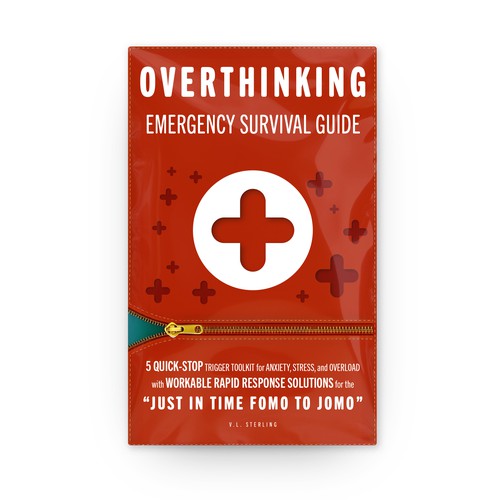 Guide book cover with the title 'E-Book Cover around the topic of Overthinking'