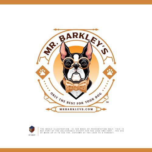 Ecommerce logo with the title 'Mr. Barkley'