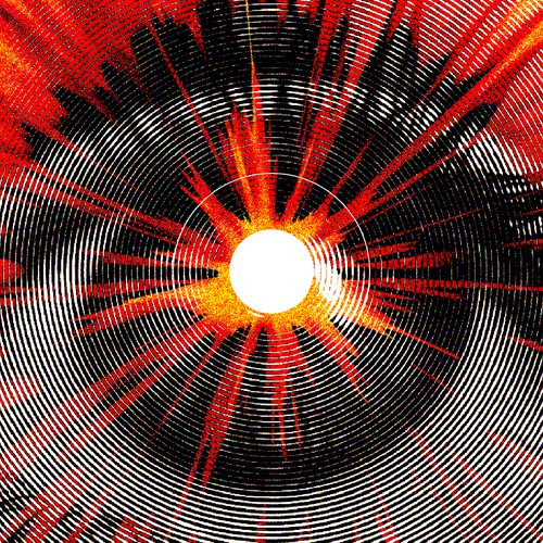 Album design with the title 'Hard rock music album cover design'