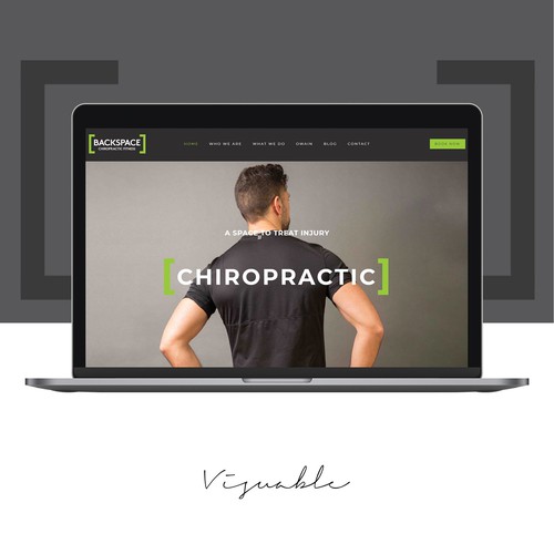 Green and black design with the title 'Chiropracter'