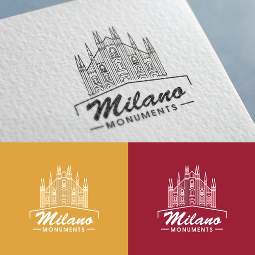 Indonesia and Indonesian logo with the title 'Logo concept for Milano Monuments'