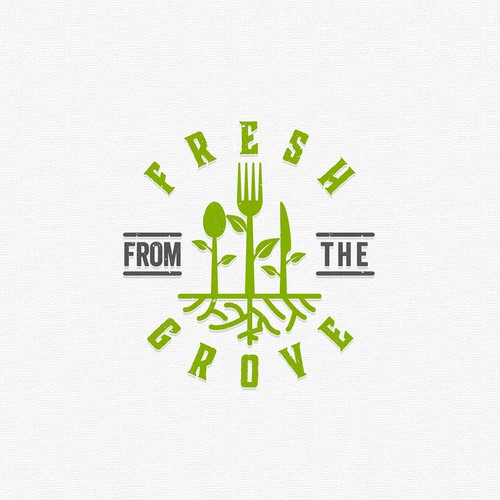 Vegan logo with the title 'Logo/label/menu/packaging Design for a Vegan Personal Chef'