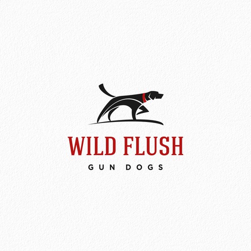 Aggressive design with the title 'Simple and Bold Logo for Gun Dog Kennel'