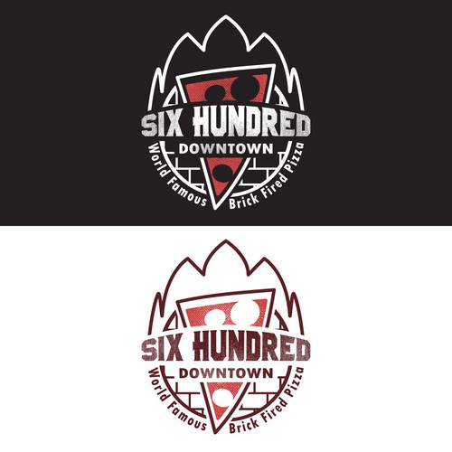 Pizza brand with the title 'Logo for a pizzeria'