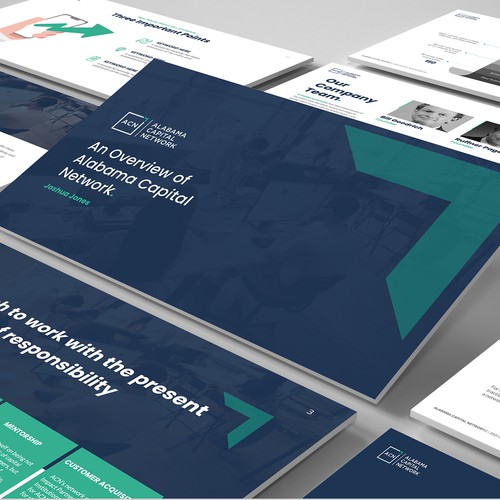 Slide design with the title 'powerpoint pitch deck template '
