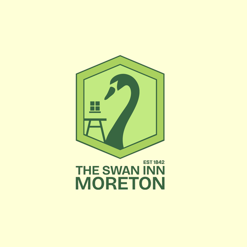Pub brand with the title 'Logo Design for The Swan Inn'