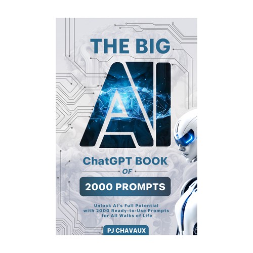 Technology book cover with the title 'Cover Book ChatGPT'