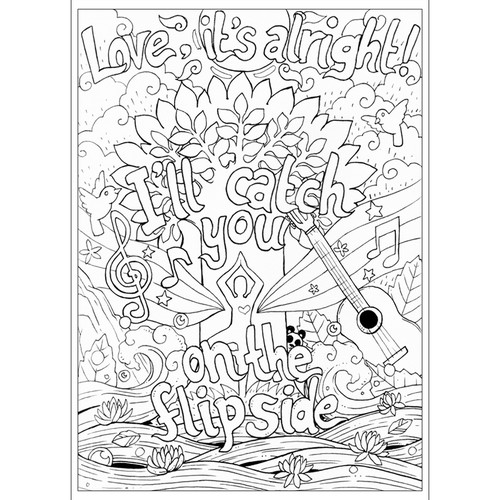 Element design with the title 'Yoga of Peace'