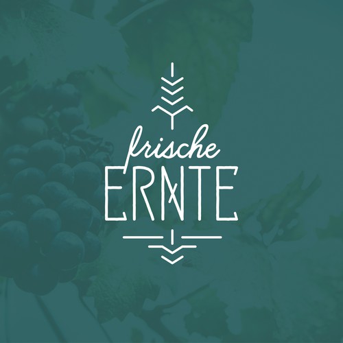 Harvest logo with the title 'Logo for the German DJ collective "frische Ernte" – "fresh harvest"'