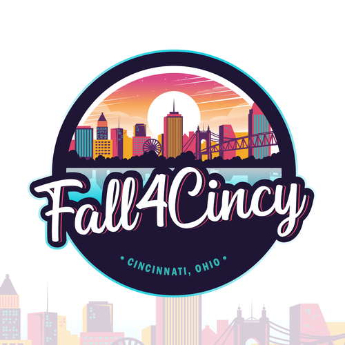 Skyline design with the title 'Fall4Cincy'