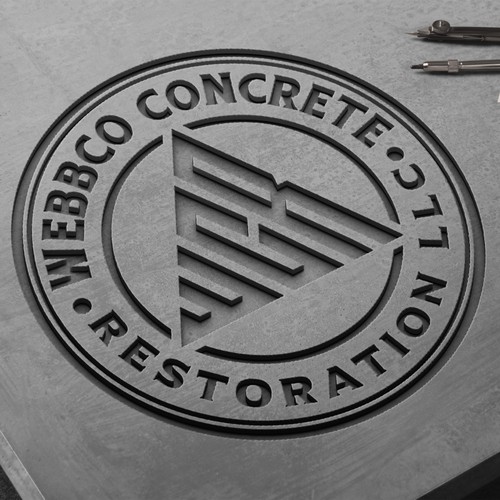 Masonry design with the title 'Concreting Brand Logo to appeal to residential and corporate buyers'
