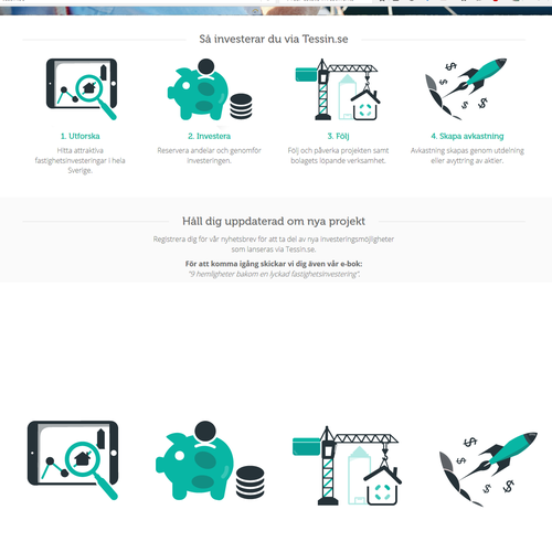 Glass design with the title 'icon set for crowdfunding'