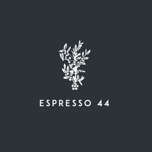 Mug logo with the title 'Coffee Tree for Espresso44'