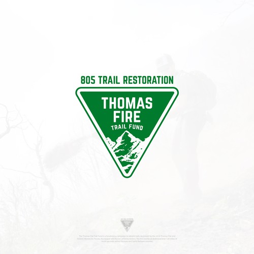Trail design with the title 'Thomas Fire Logo Design by KhaerulRisky'